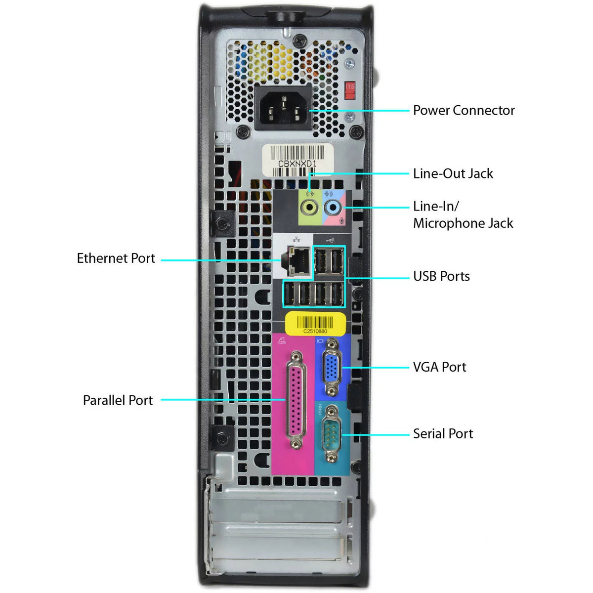 Refurbished Dell Small Form Factor Desktop PC with Intel Core 2 Duo, 4GB Memory, 250GB Hard Drive, DVD, Wi-Fi, Windows 10 Home X989165